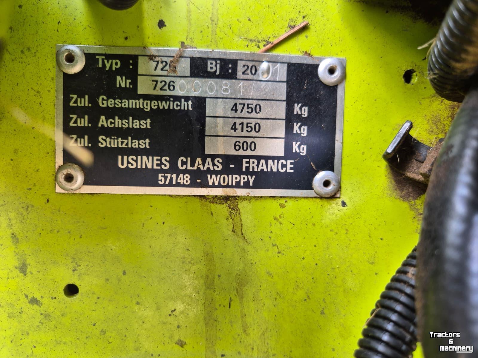Persen / Balenpers / Pakkenpers Claas Rollant 250 Uniwrap