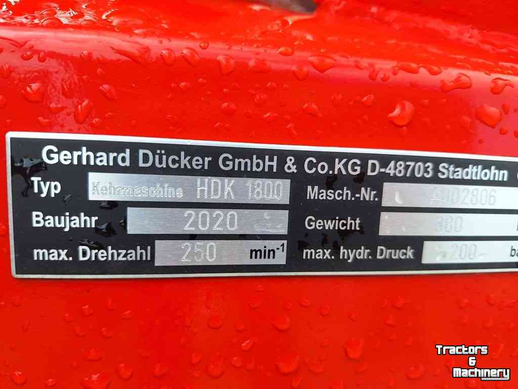 Onkruidborstel Ducker HDK1800 onkruidborstel