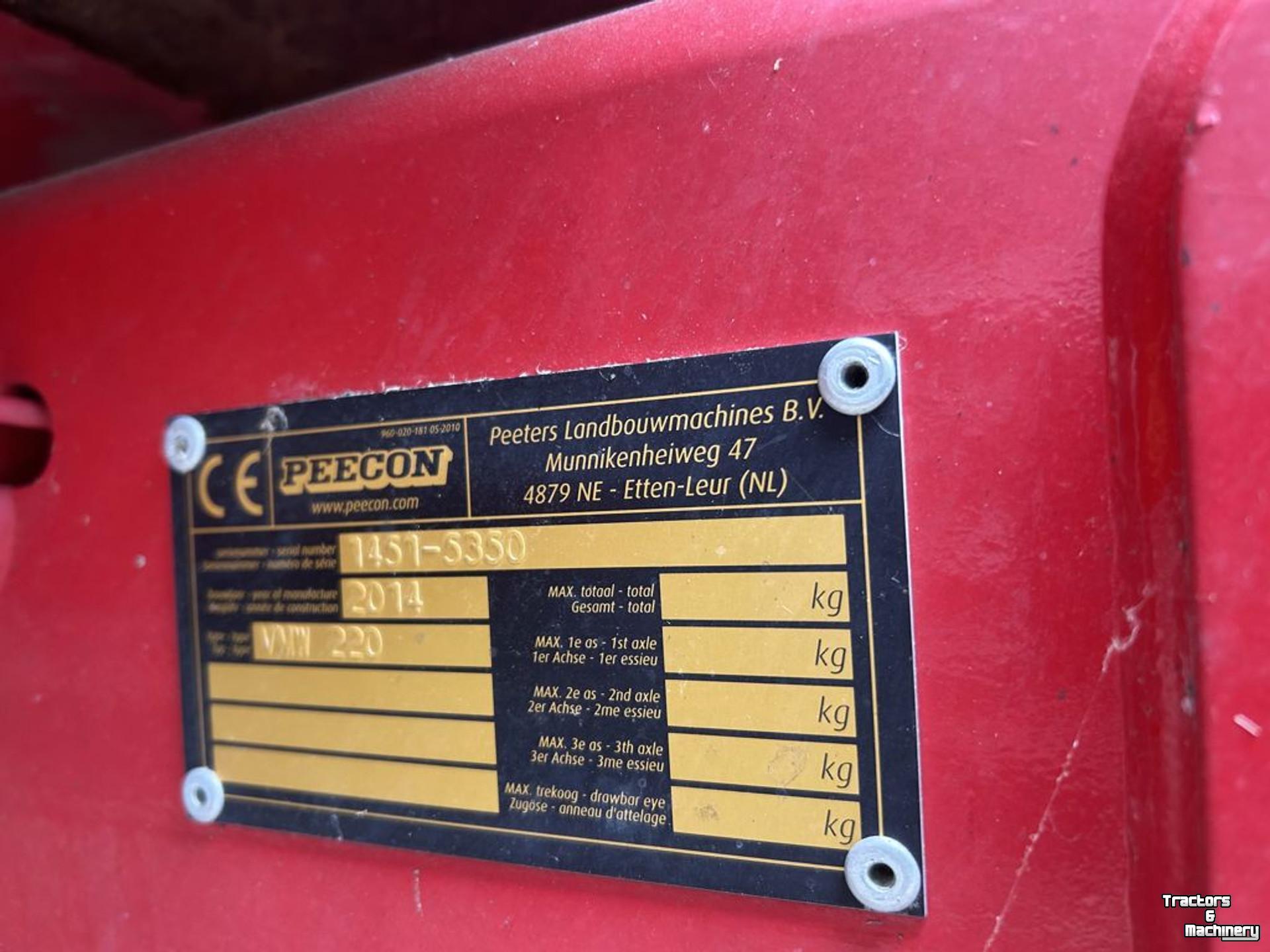 Voermengwagen Vertikaal Peecon VMW220