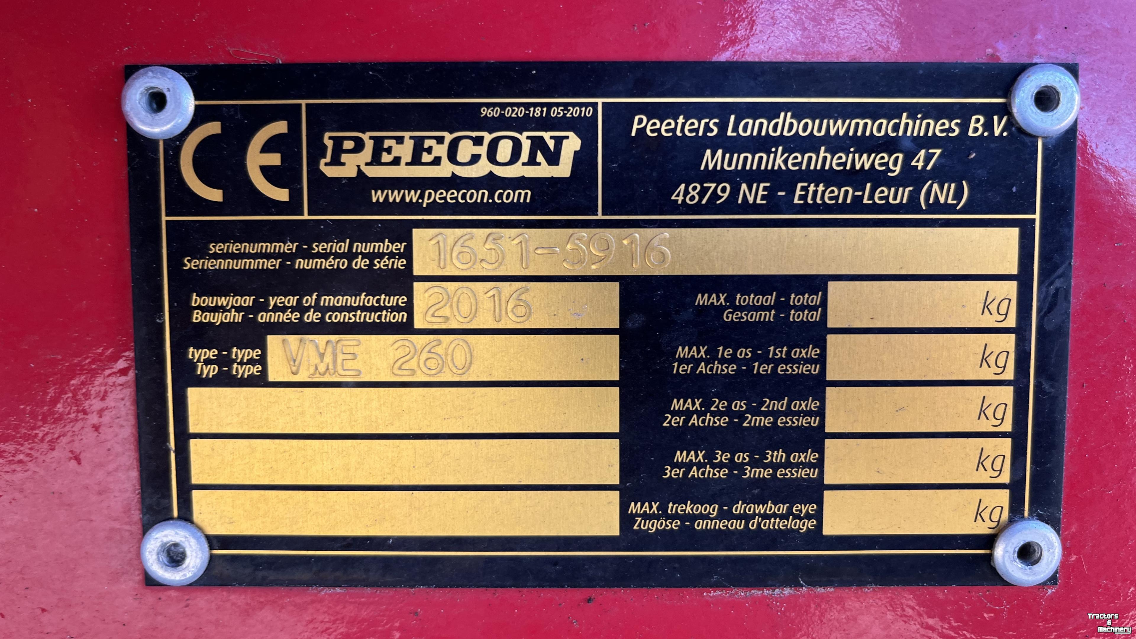 Voermengwagen Peecon Biga 260