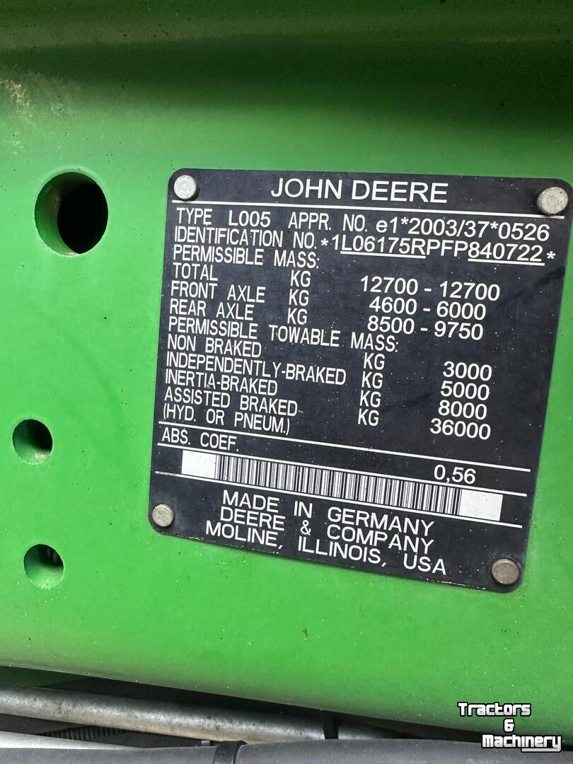 Tractor / Trekker John Deere 6175R