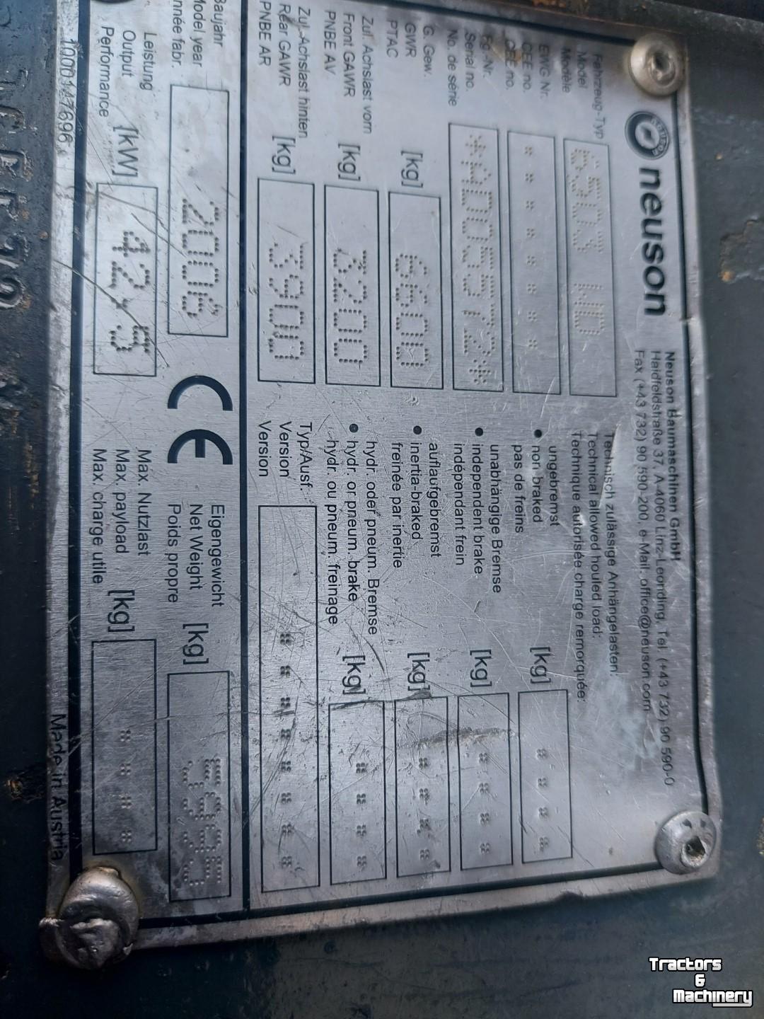 Bandenkraan / Graafmachine op wielen Wacker Neuson 6503