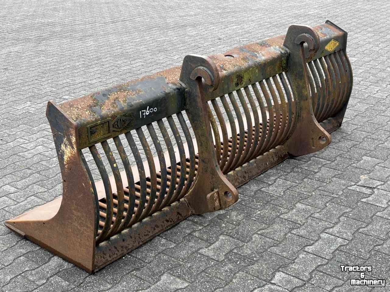 Puinriek / Puinbak Hekamp Puinriek shovel 250 cm breed Volvo ophanging