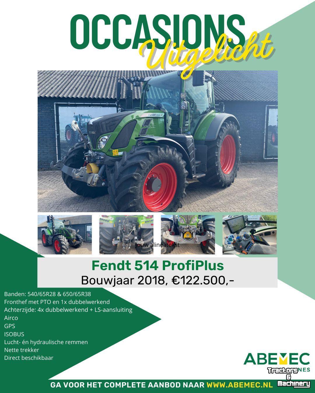Tractor / Trekker Fendt 514 profi plus S4