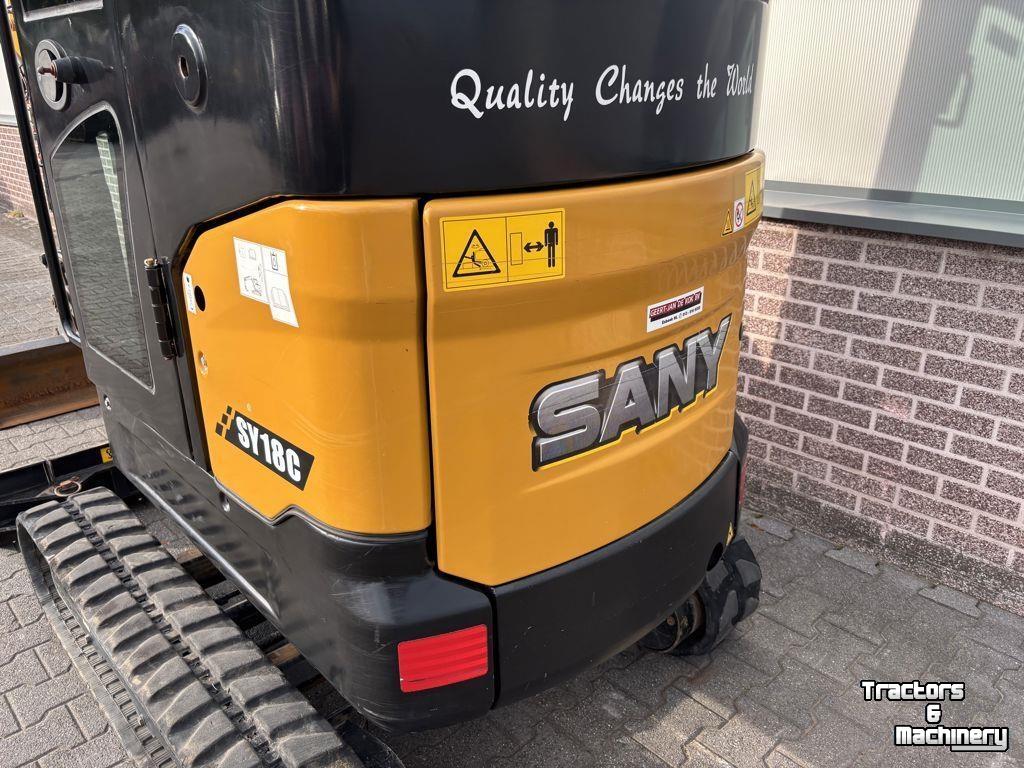 Mini-graver / Mini-graafmachine Sany SY18C