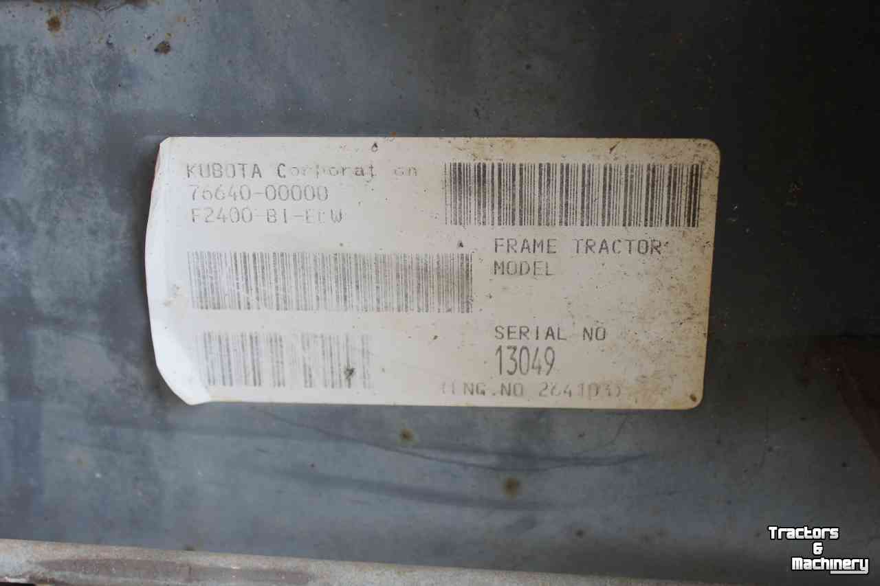 Zitmaaier Kubota F2400 diesel frontmaaier zitmaaier cirkelmaaier Votex Piccolo 180K maaidek