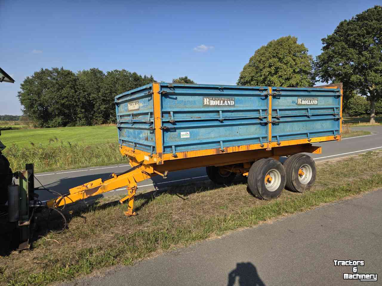 Kipper / Kiepwagen / Landbouwkipper Rolland Bh90 9 tons tandemas kipper