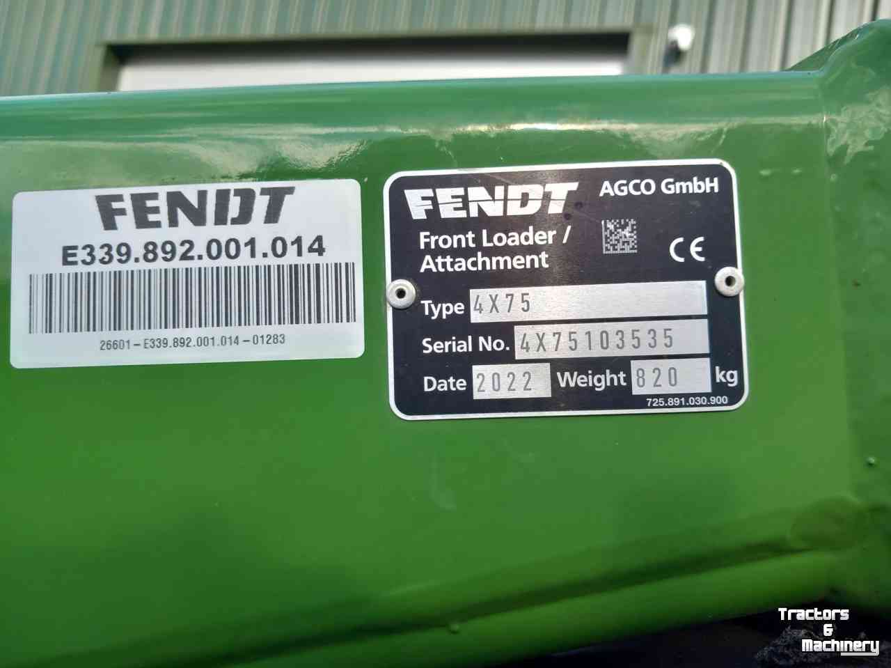 Front-laders / Frontlader / Voorlader Fendt Cargo 4X75 frontlader