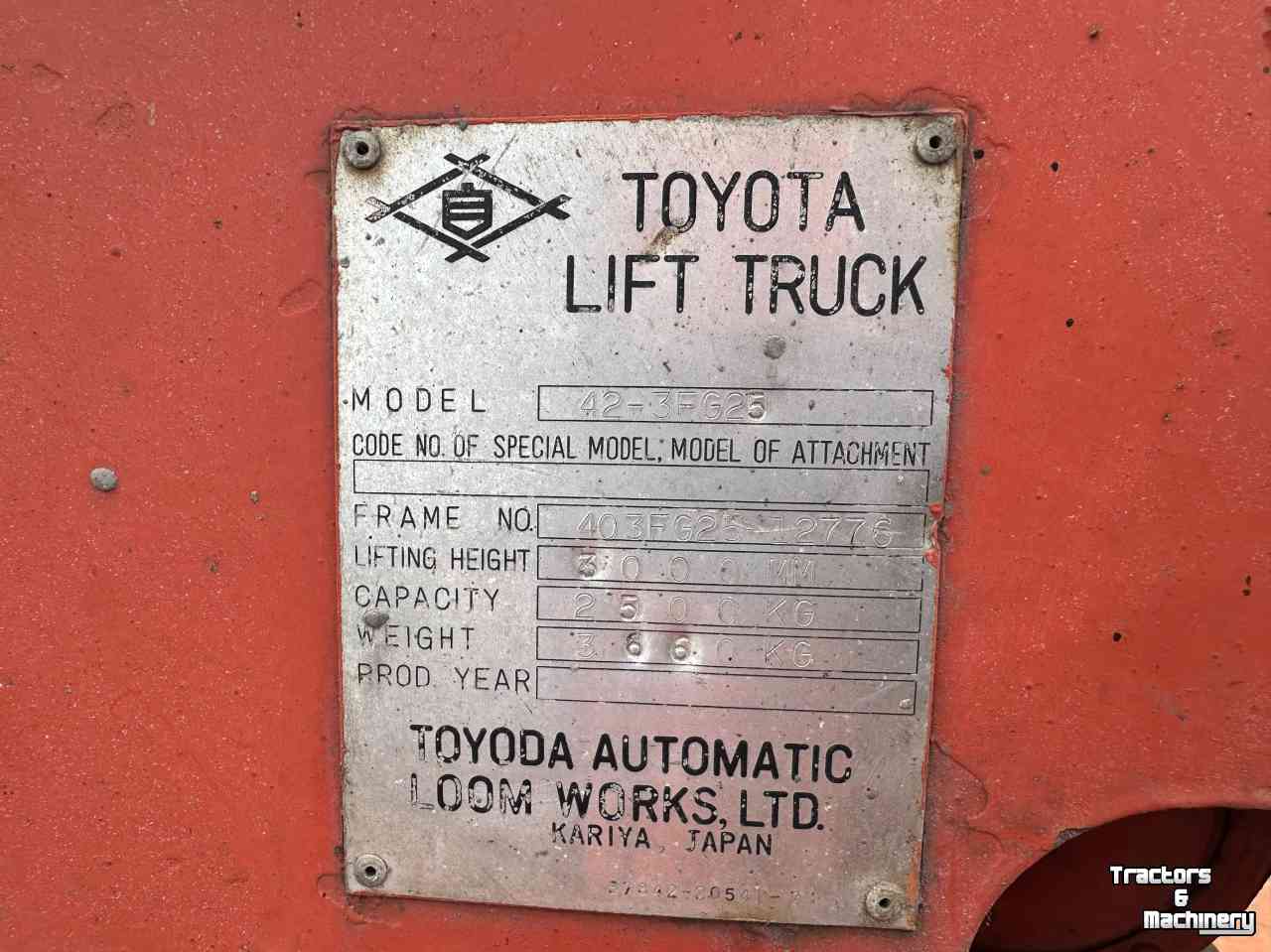 Heftruck Toyota Toyota 42-EFG25