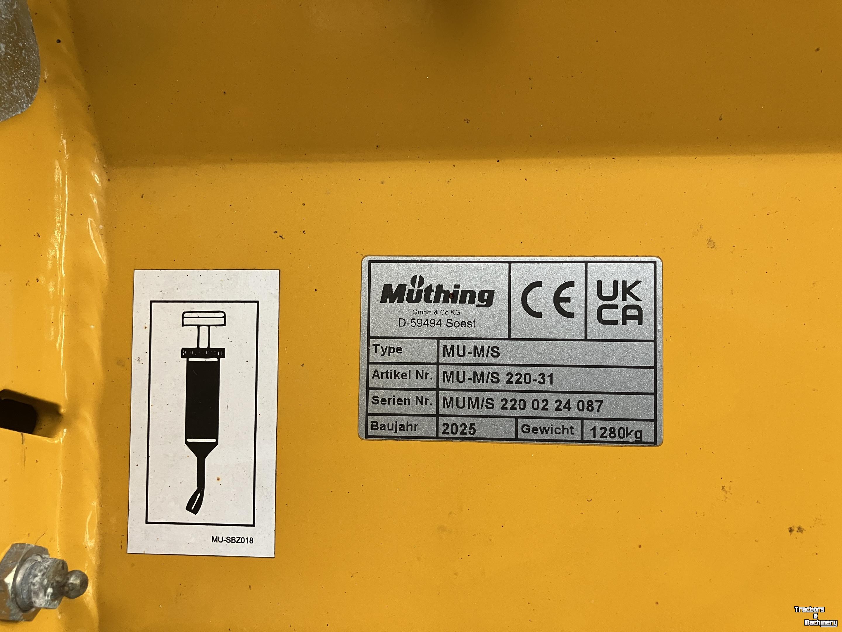 Klepelmaaier Müthing MU-M/S 220-31