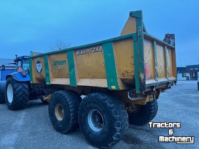 Kipper / Kiepwagen / Landbouwkipper Beco Gigant 240 Gronddumper
