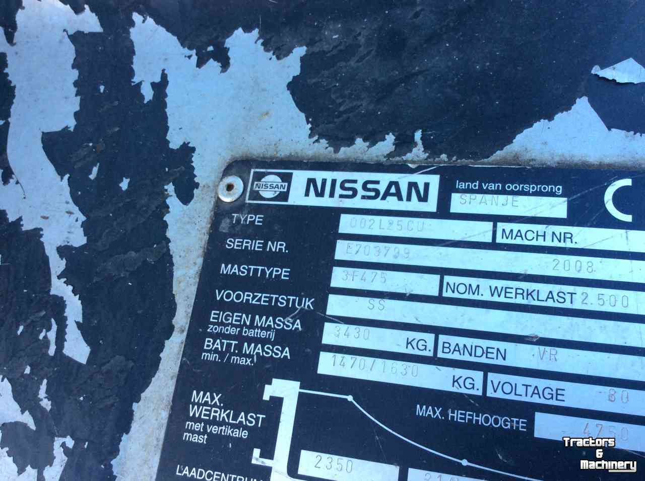 Heftruck Nissan 25. Elektr