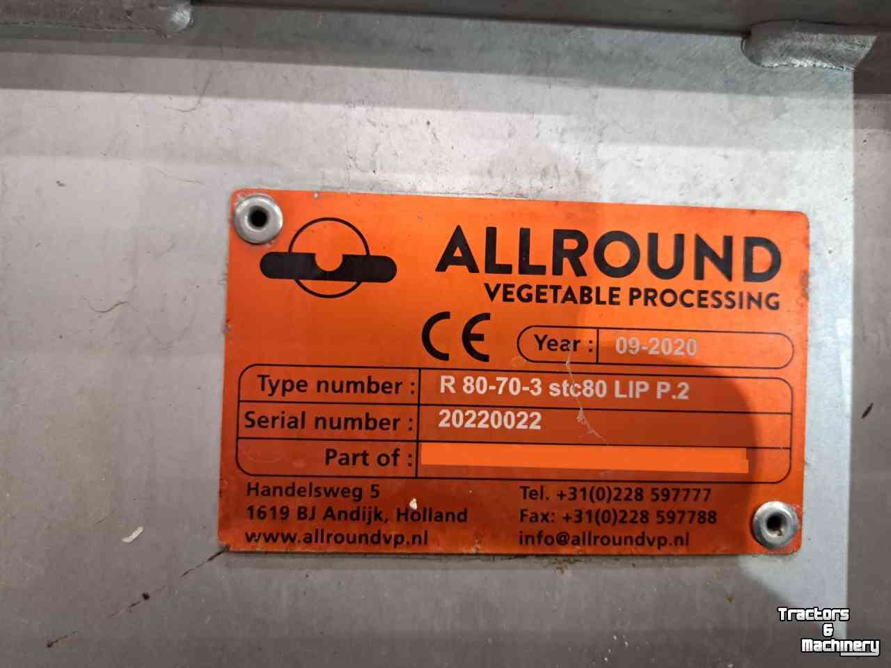Sorteermachine Allround Radial sortingmachine R80 - 70 - 3