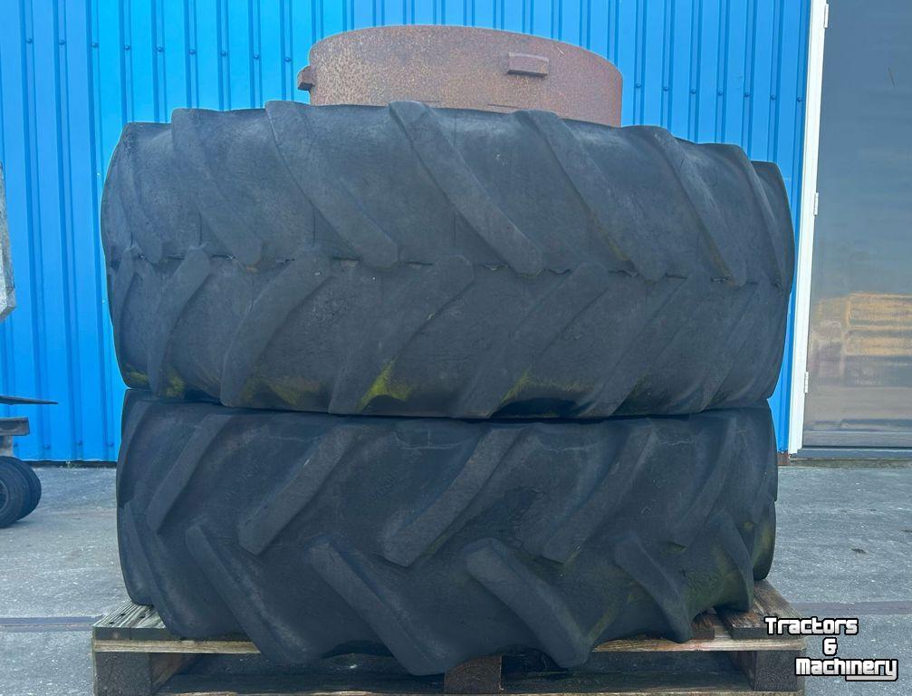 Wielen, Banden, Velgen & Afstandsringen Michelin Dubbelwiel passend aan 25 Inch velg+haak