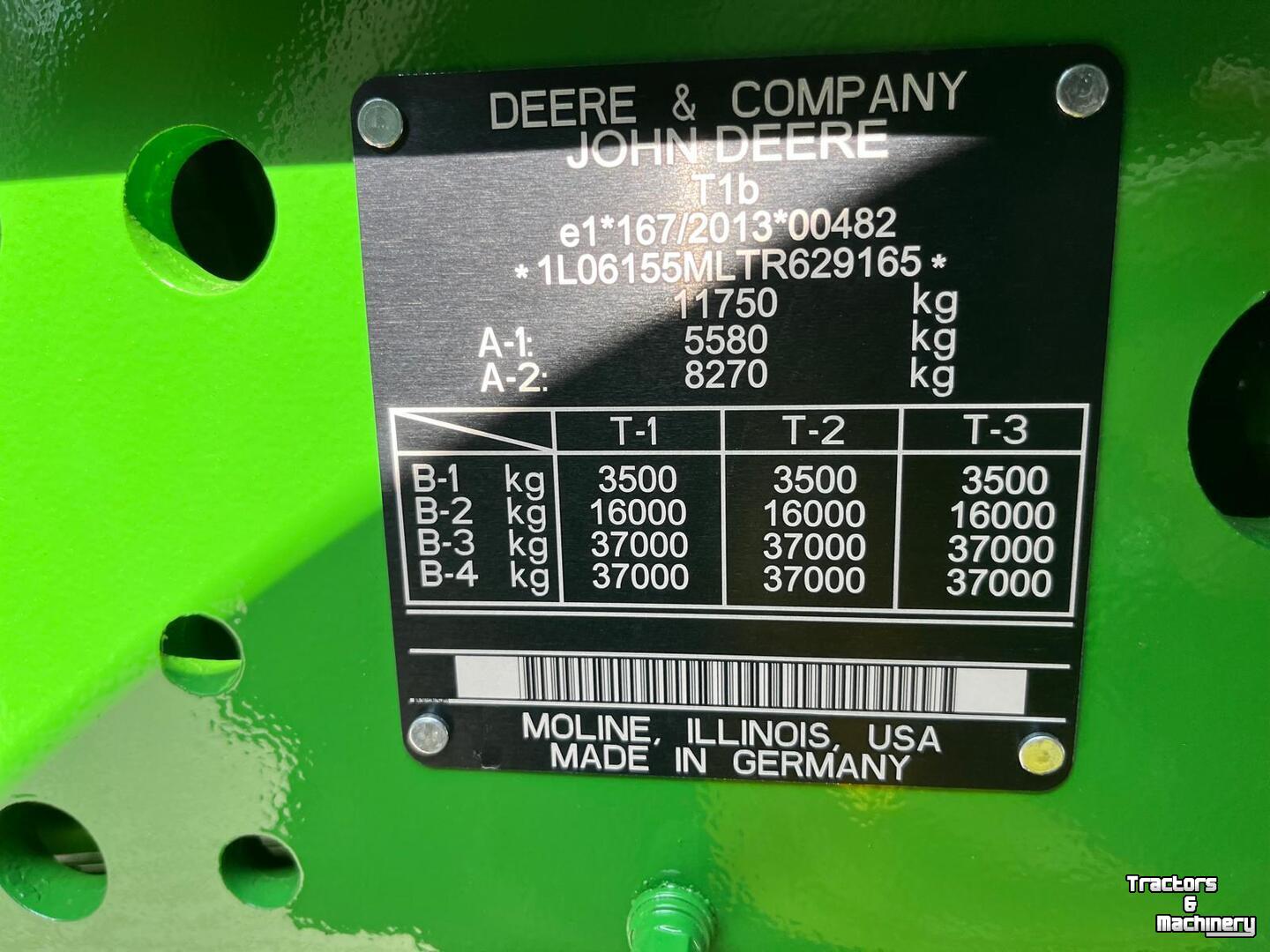 Tractor / Trekker John Deere 6M 155