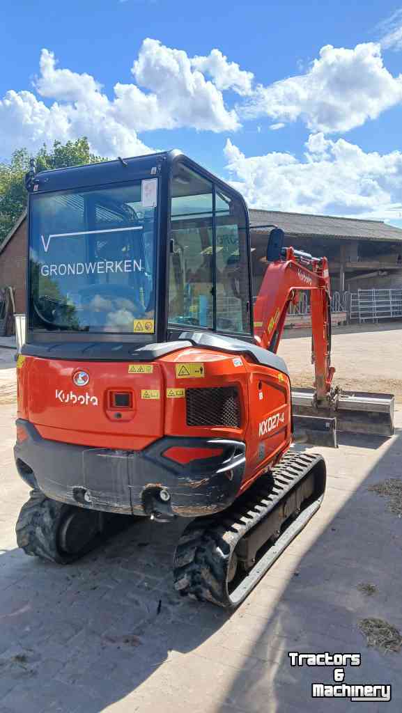 Mini-graver / Mini-graafmachine Kubota Kx 27-4