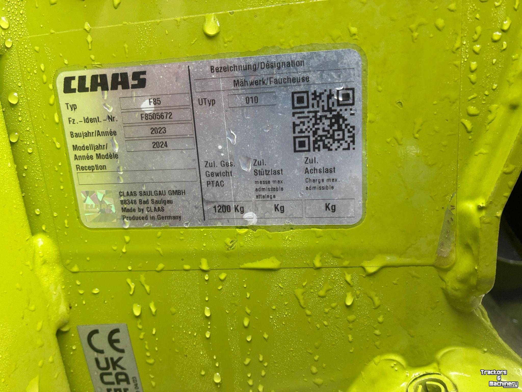 Zitmaaier Claas Disco 3200 c Contour
