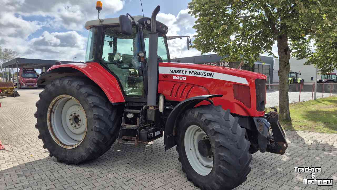 Tractor / Trekker Massey Ferguson 6490 Dyna-6 40Kmh, Lucht, Fronthef en PTO