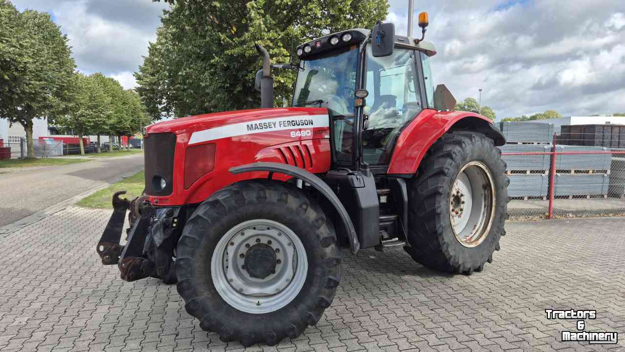Tractor / Trekker Massey Ferguson 6490 Dyna-6 40Kmh, Lucht, Fronthef en PTO