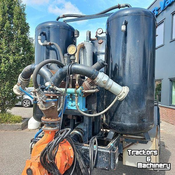 Mestpomp  Pomptankwagen met compressor - en Doda pomp