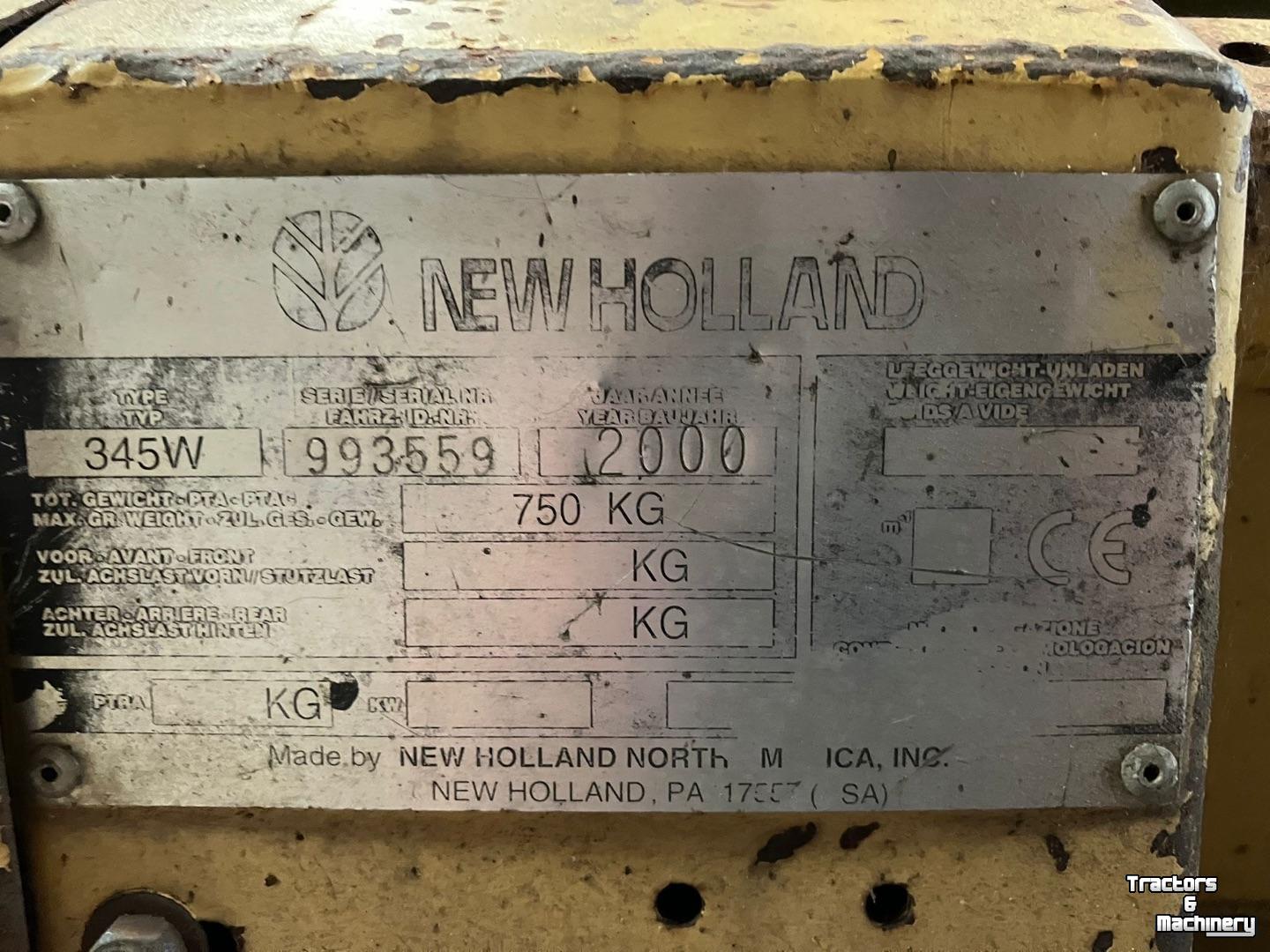 Veldhakselaar New Holland 345 W