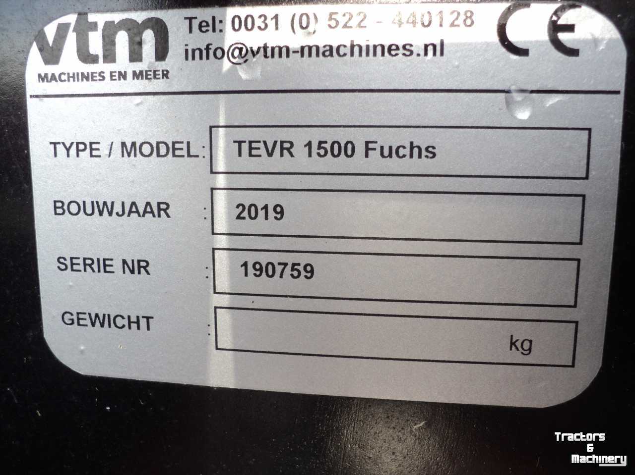 Weidebloter VTM TEVR 1500 Fuchs