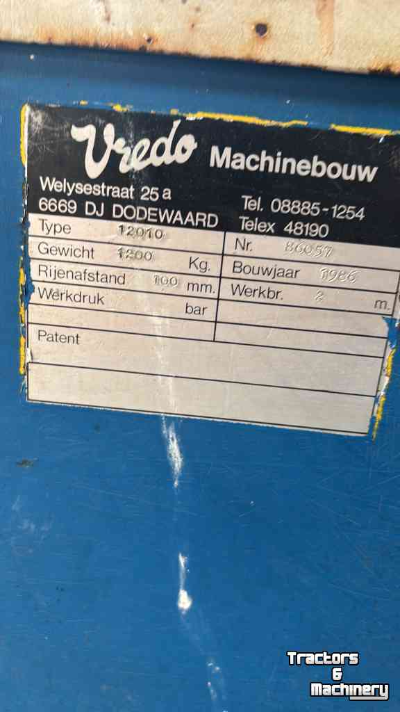 Doorzaaimachine Vredo DZ 2 meter doorzaaimachine