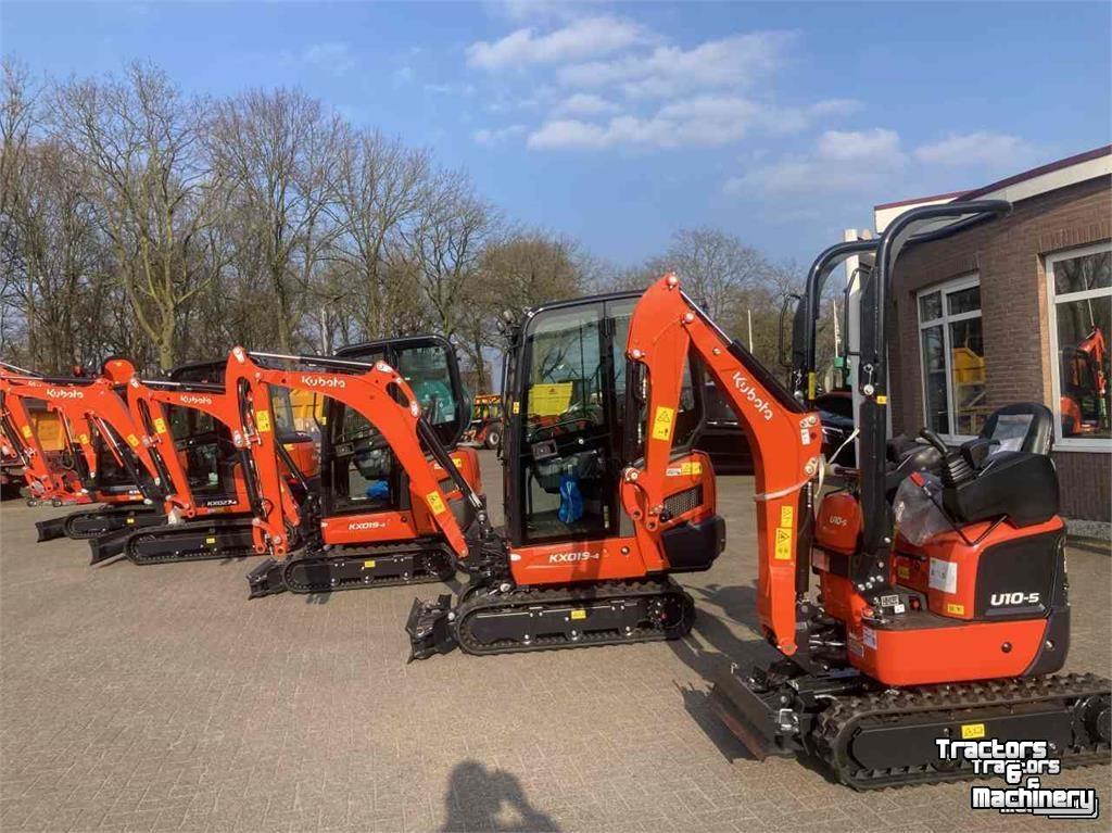 Mini-graver / Mini-graafmachine Kubota KX027-4, KX019-4, U10-5
