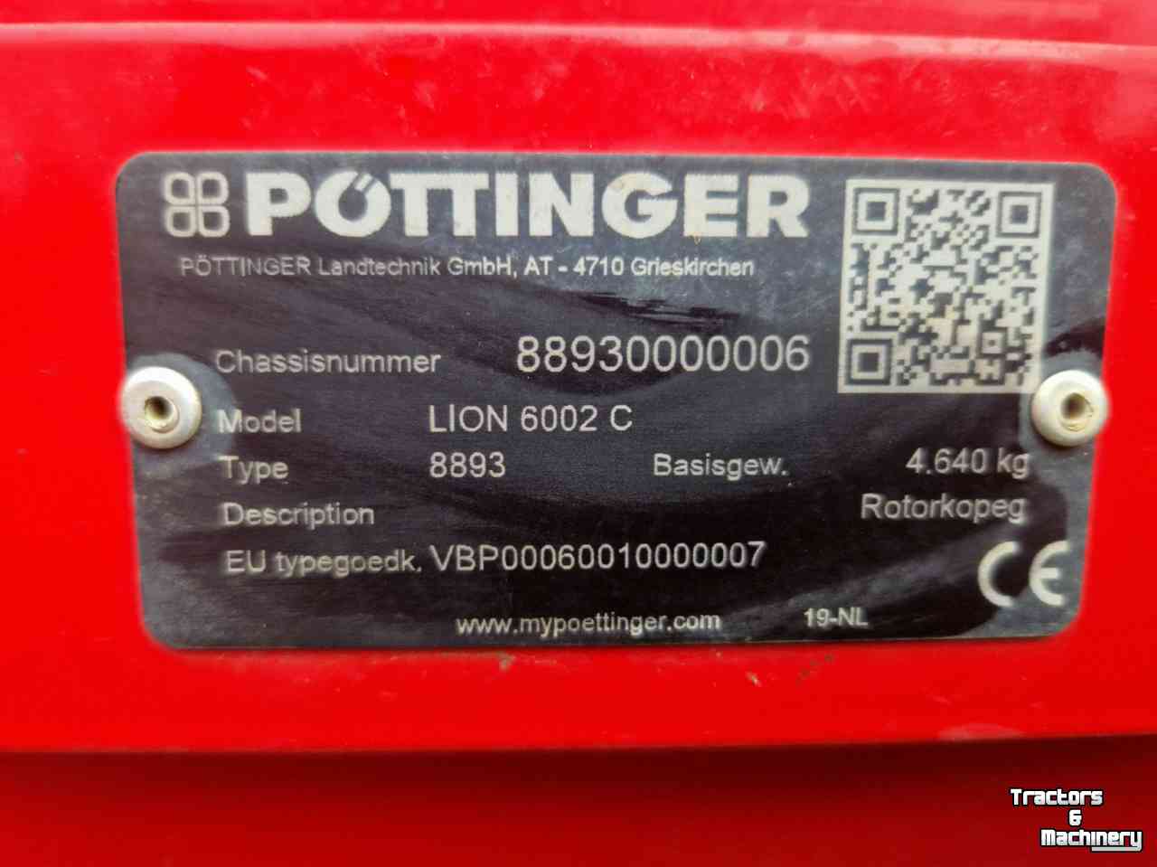 Rotorkopeg  POTTINGER LION 6002 C