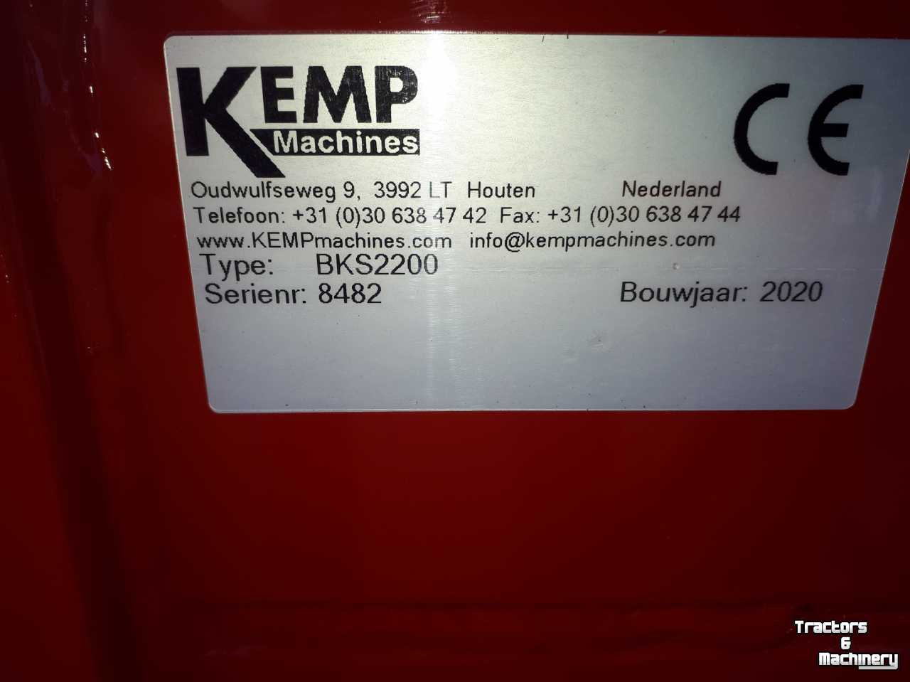 Balenklem Kemp BKS2200 met rek euro en Manitou aansluiting