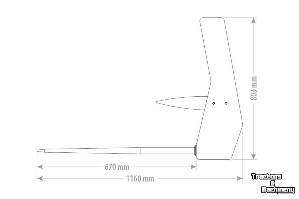Mestgrijpers Qmac MESTVORK 1.90M MAXI EURO