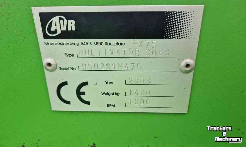 Rijenfrees AVR Multivator 3088 4x75 Rijenfrees