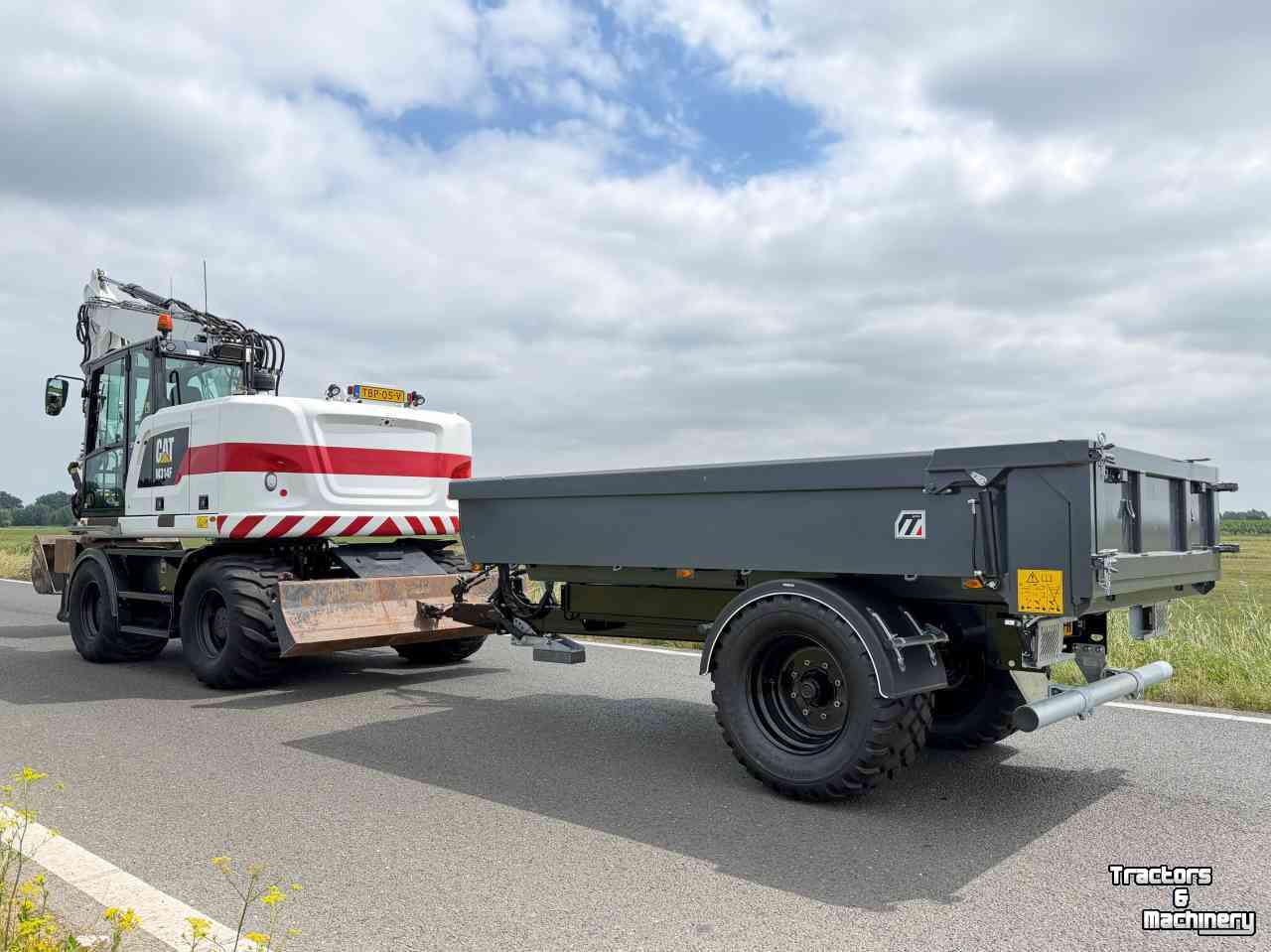 Bandenkraan / Graafmachine op wielen Caterpillar Cat M314F + Engcon Mobiele graafmachine Midejo