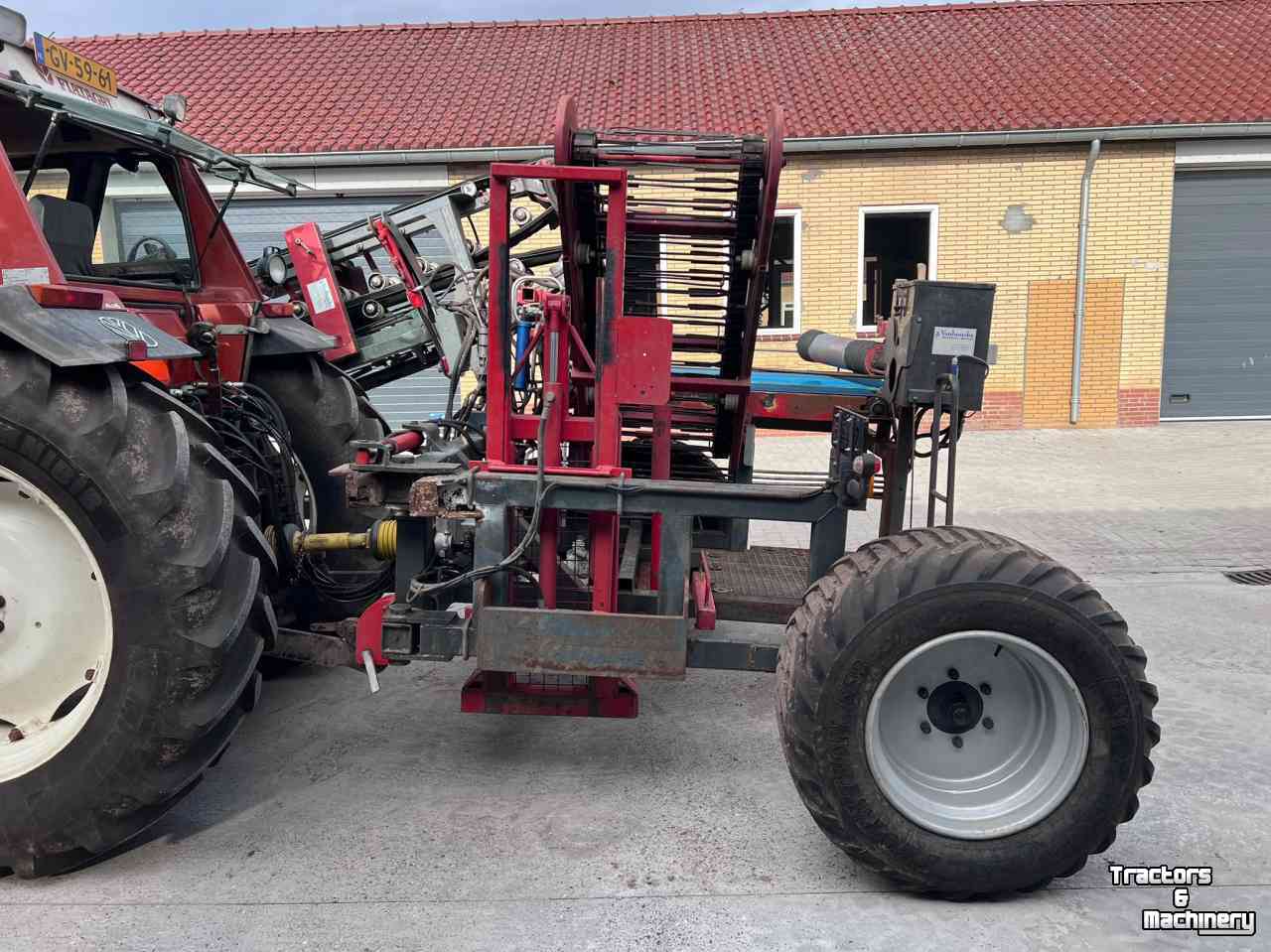 Kool-oogstmachine  Van Houcke Kolensnijder kool rooier klembandrooier