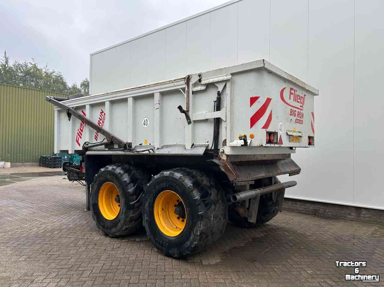 Gronddumper / Zandkipper / Grondverzetkipwagen / Dumper Fliegl ASW 248 S Tandem