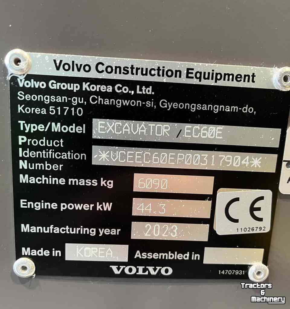 Rupskraan Volvo EC 60 E  Rupskraan