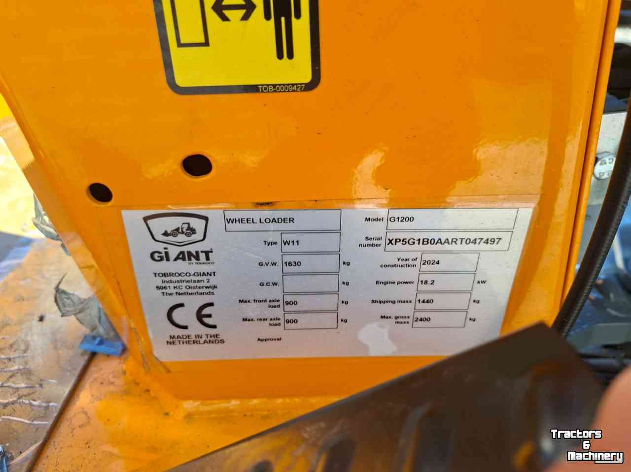Shovel / Wiellader / Kniklader Giant G1200