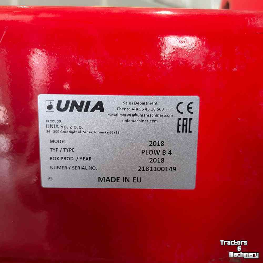 Woeler / Diepwoeler / Voorzetwoeler Unia Plow B4