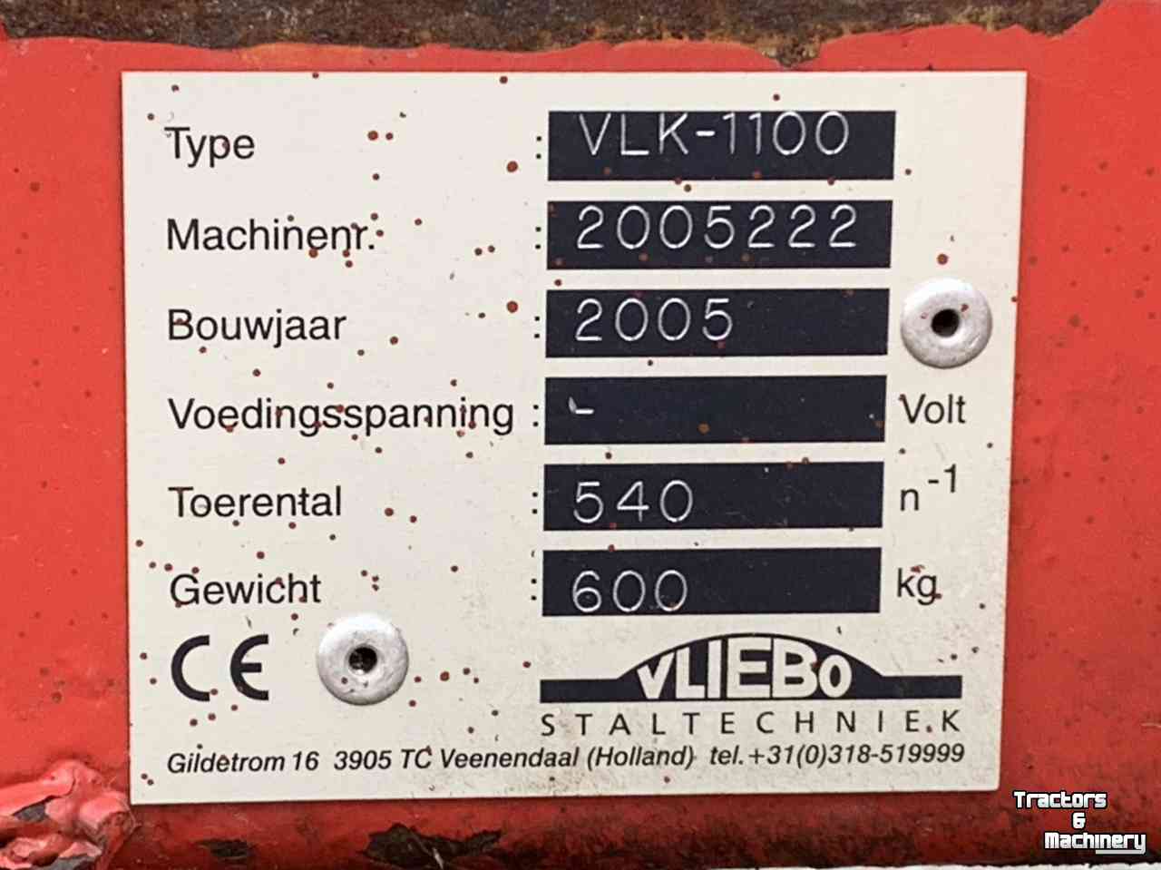 Kuilverdeler Vliebo VLK-1100