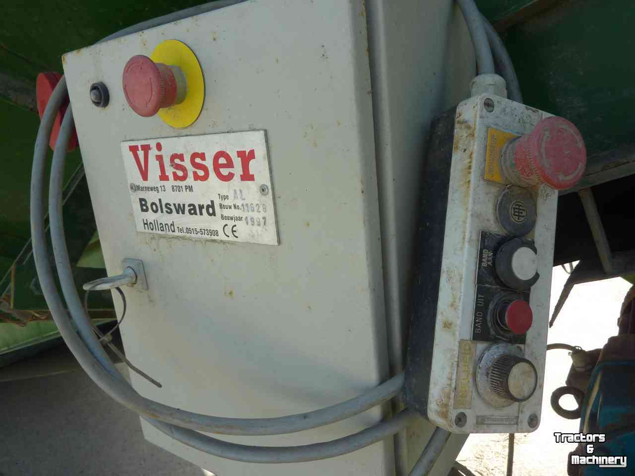 Lees-tafel / Lees-unit Visser stortbak in combi met voorsorteerder