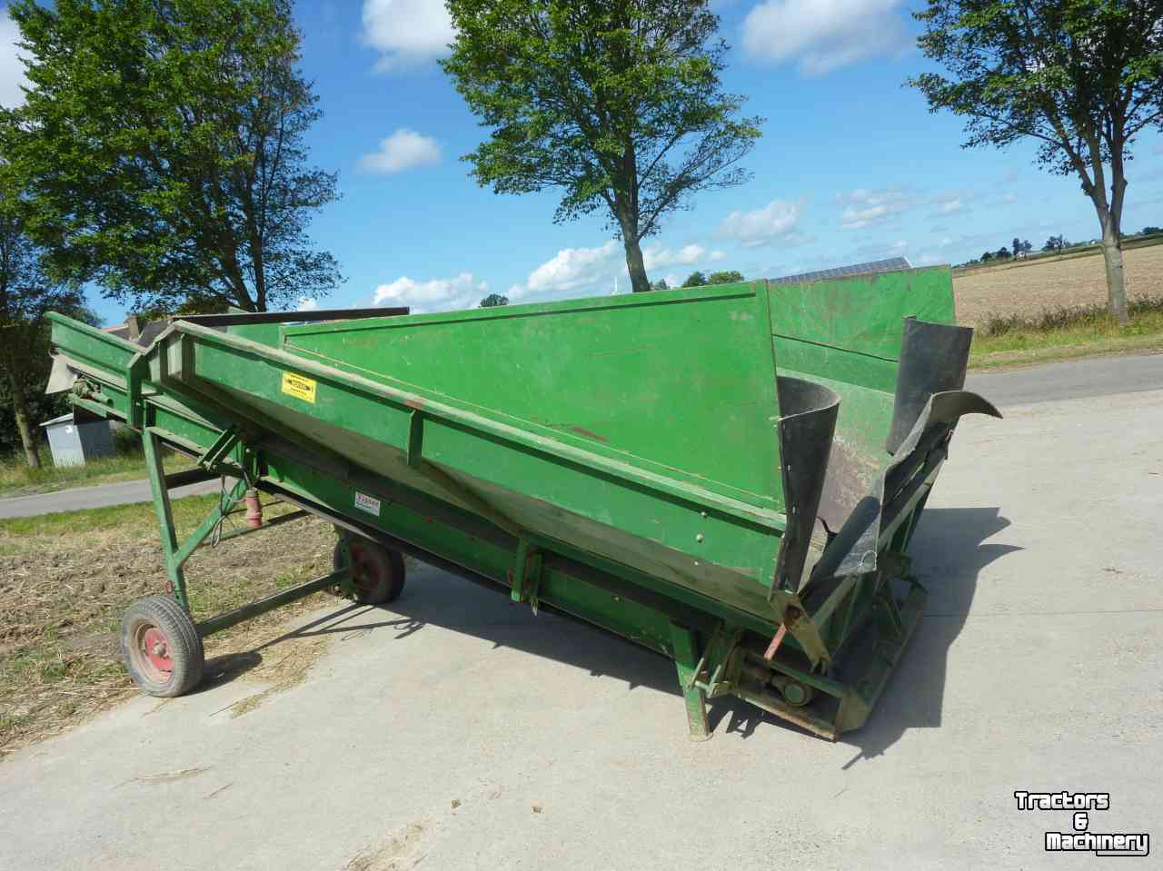 Lees-tafel / Lees-unit Visser stortbak in combi met voorsorteerder
