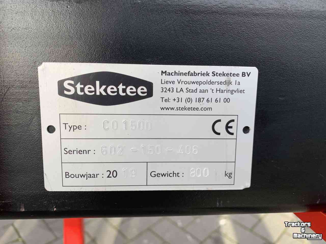 Schoffelbalk Steketee CO 1500 handmatig stuurframe Lemken