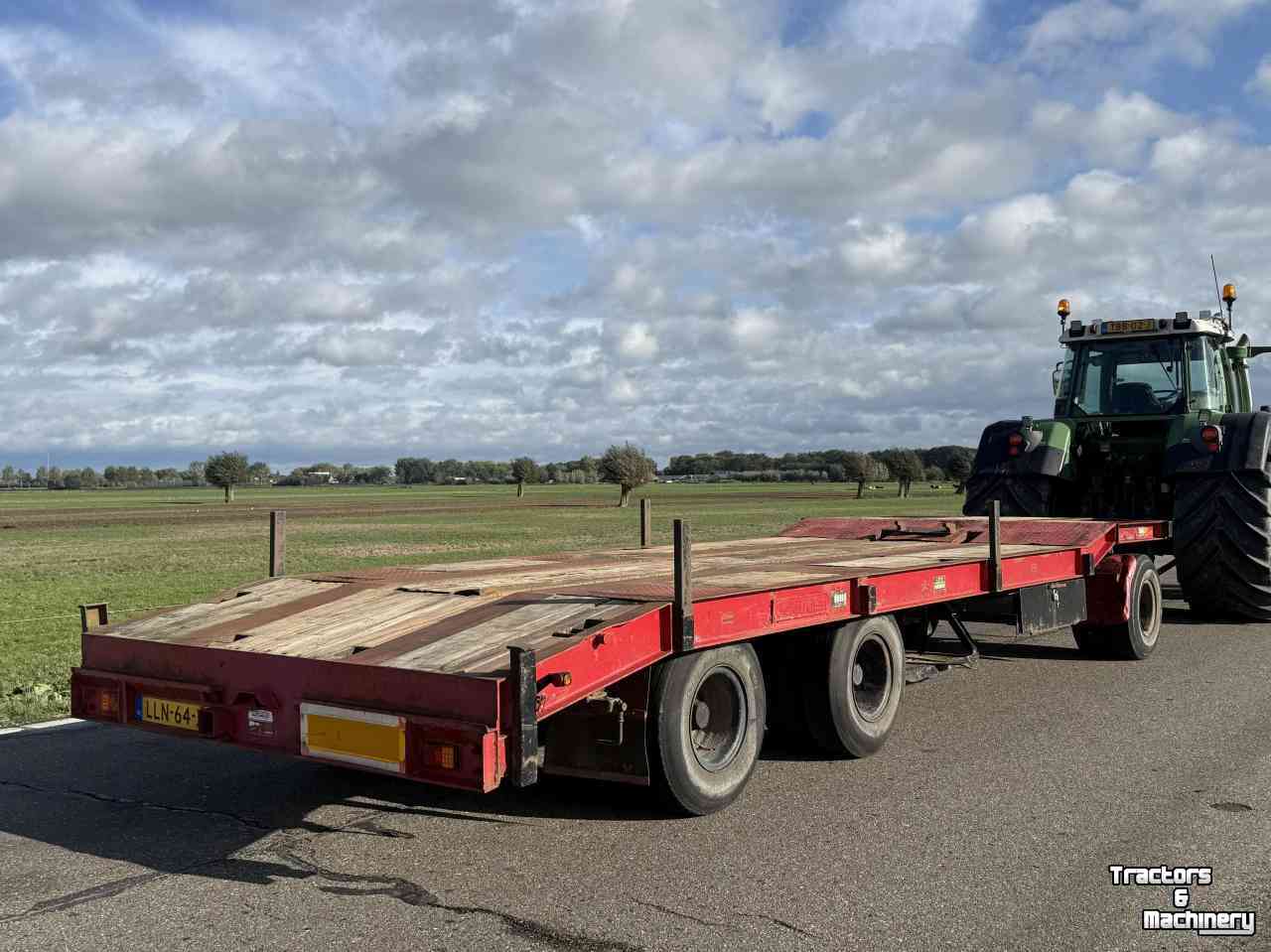 Dieplader / Aanhanger Midejo Goldhofer 3- asser dieplader met oprijplanken midejo