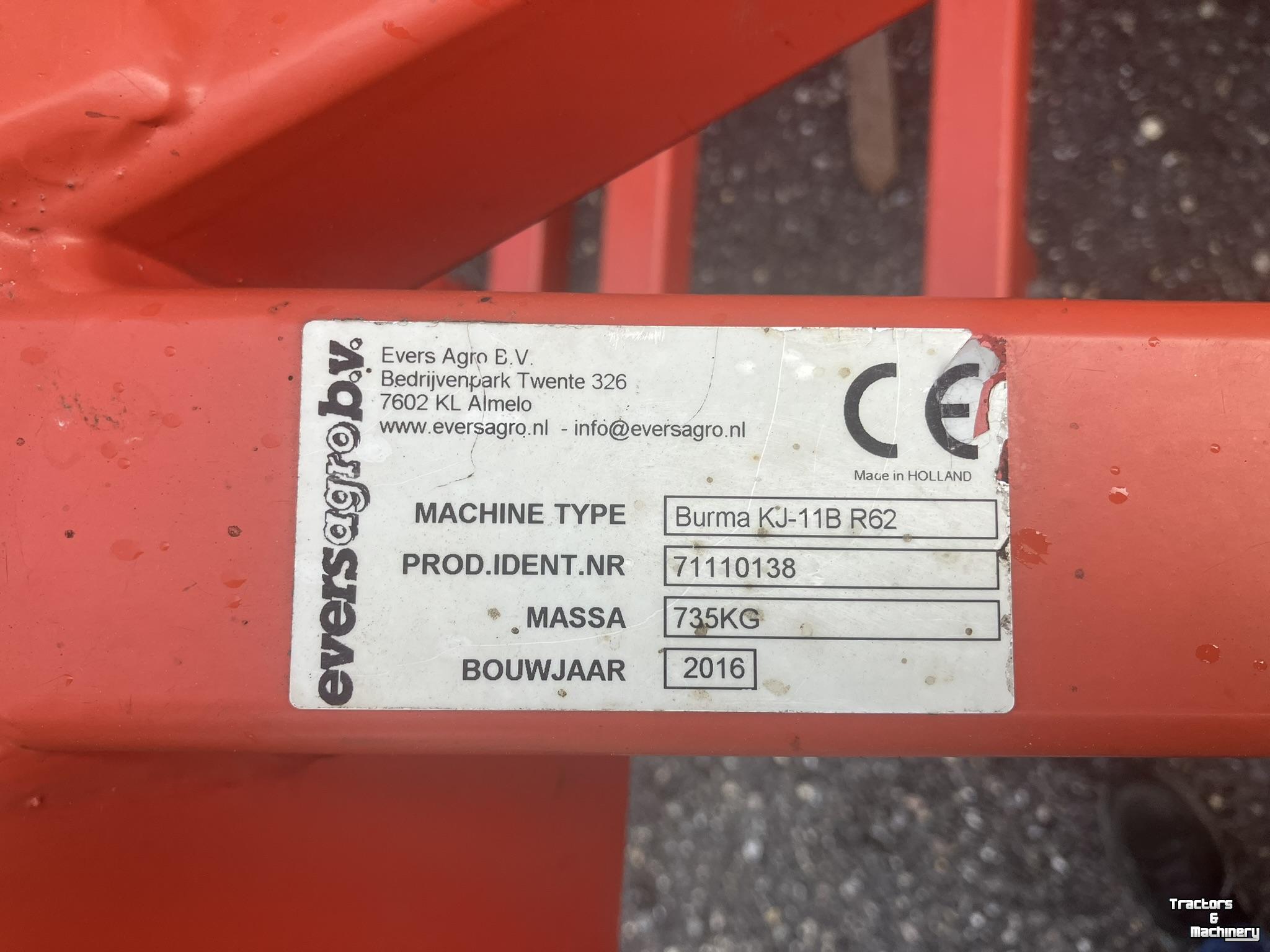 Cultivator Evers Burma KJ-11B R62
