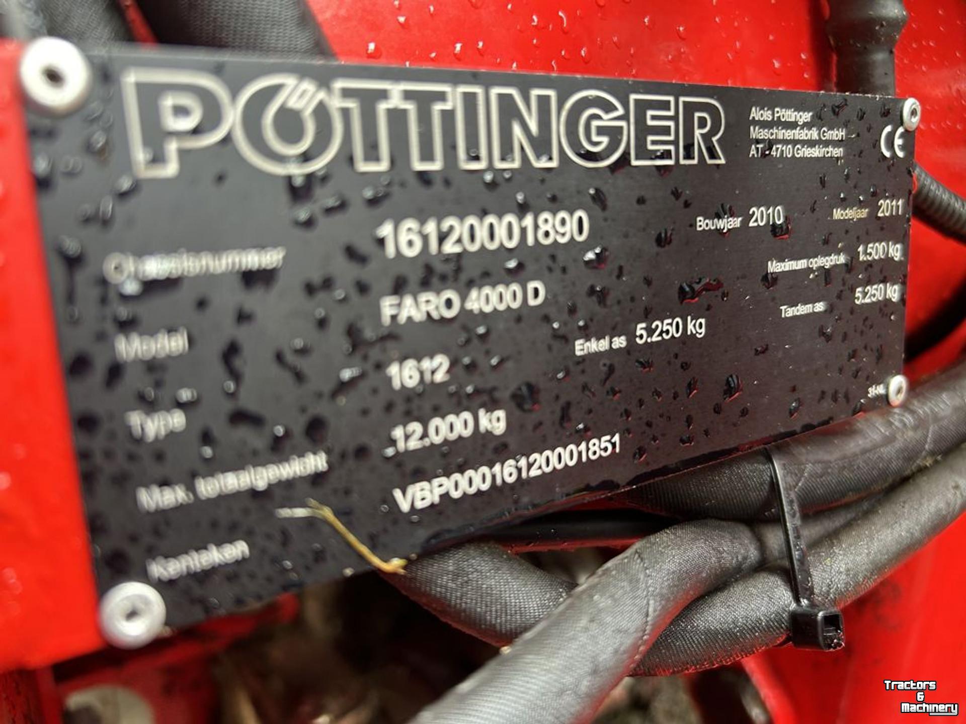 Opraapwagen Pottinger FARO 4000 D