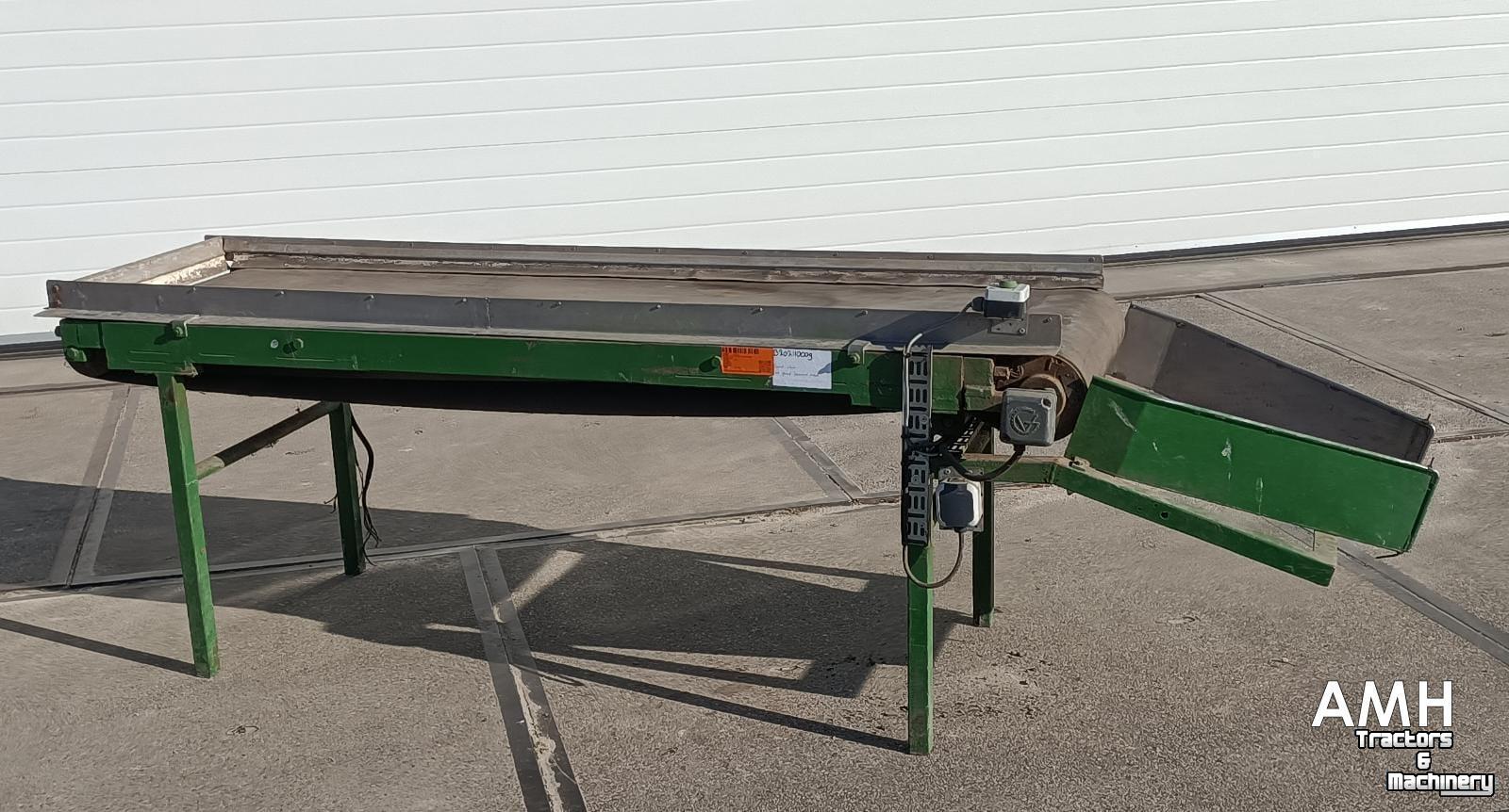 Transportband  Vlakke leesband 2100x600 LEESBAND TRANSPORTBAND VLAKKE BAND FLAT BELT INSPECTION CONVEYOR BELT FLACHBAND VERLESEBAND FÖRDERBAND