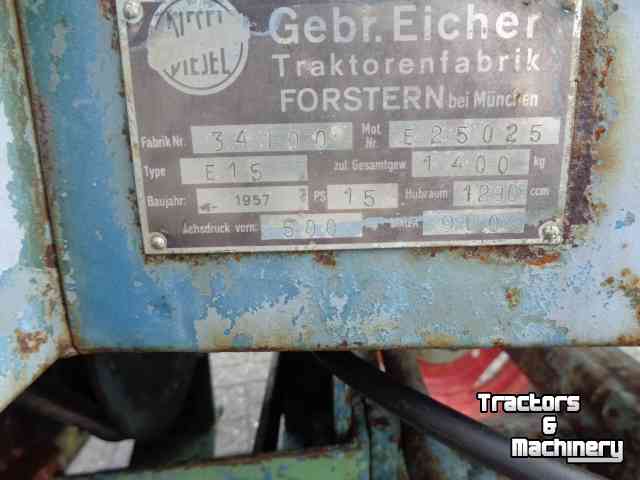 Oldtimers Eicher E15