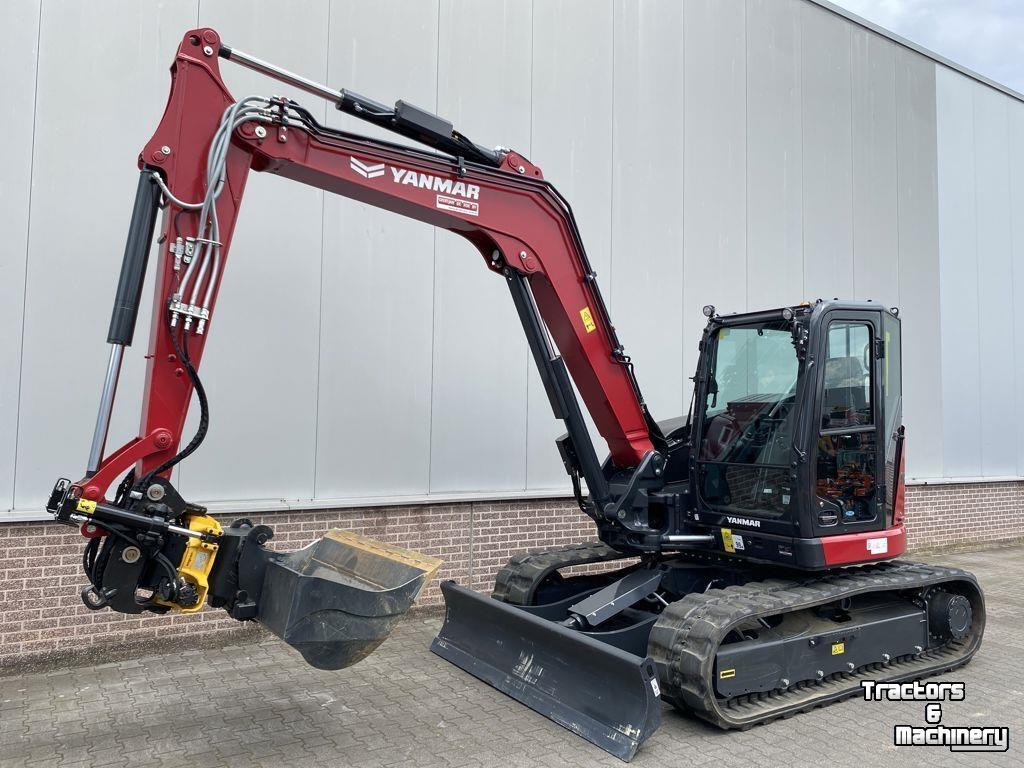 Mini-graver / Mini-graafmachine Yanmar SV100-7 incl. vaste Engcon (serv. 58382)