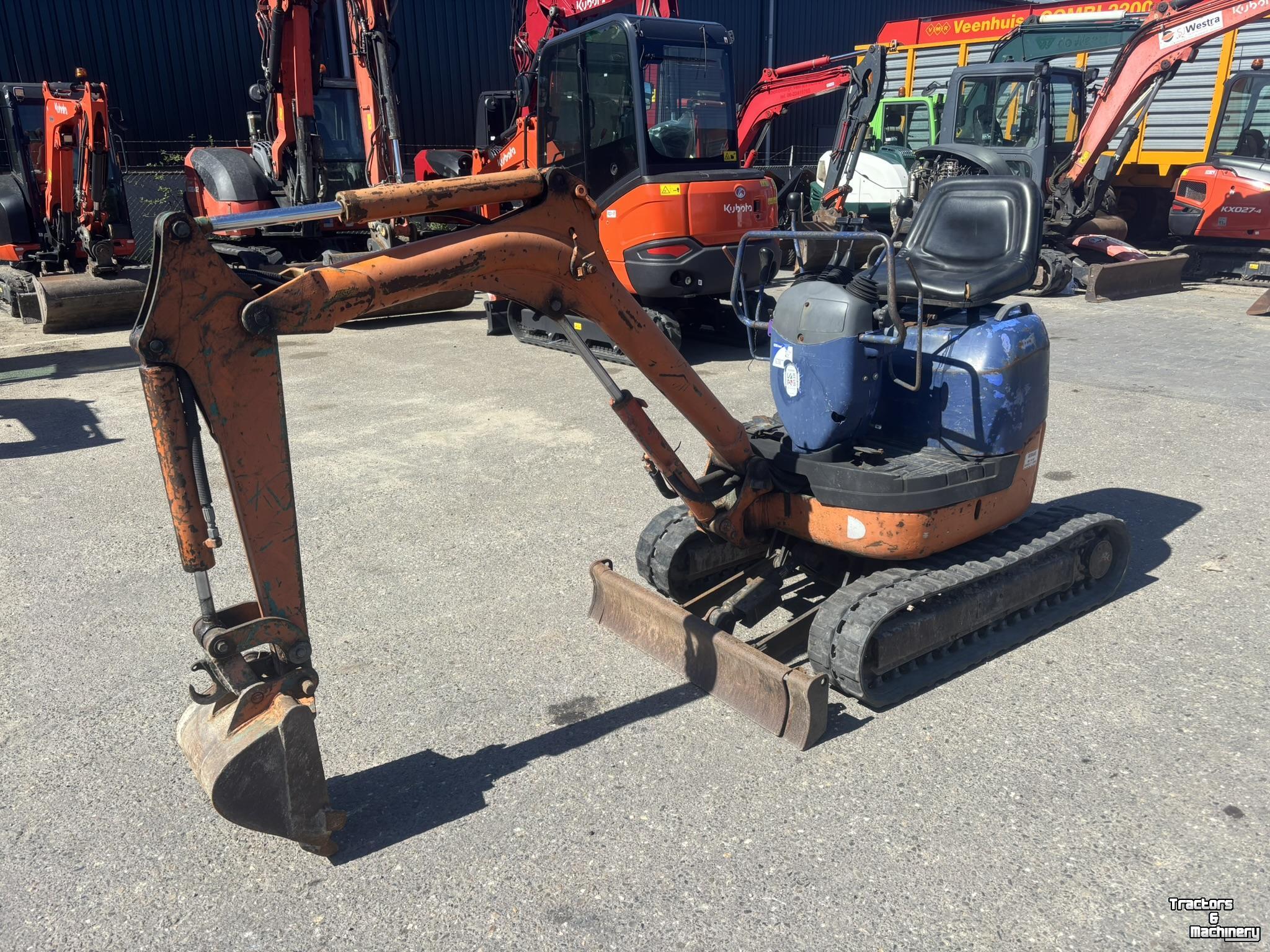 Bandenkraan / Graafmachine op wielen Komatsu PC10MR