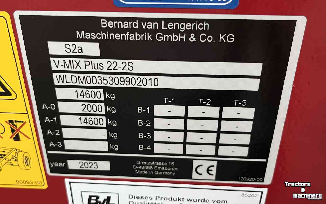 Voermengwagen Vertikaal BVL V-Mix Plus 22-2S Voermengwagen Nieuw, Demo. Voermachines
